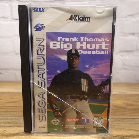 Sega Saturn Frank Thomas Big Hurt Baseball Vintage Video Game - Picture 1 of 4
